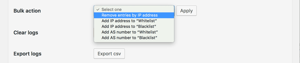 Remove entries by IP address Remove entries by IP address