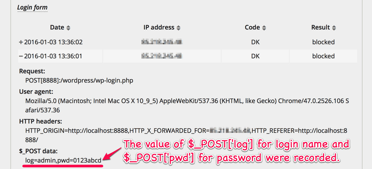 Log of Login form Log of Login form