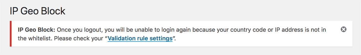 Blocking reason 1