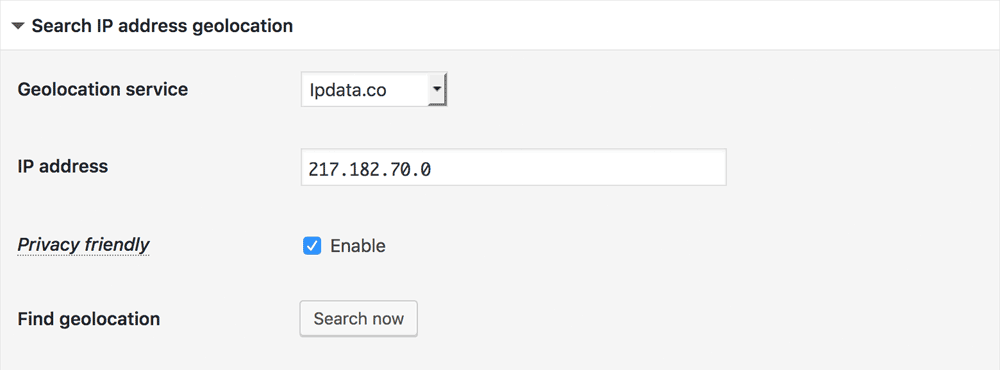 Search IP address geolocation Search IP address geolocation
