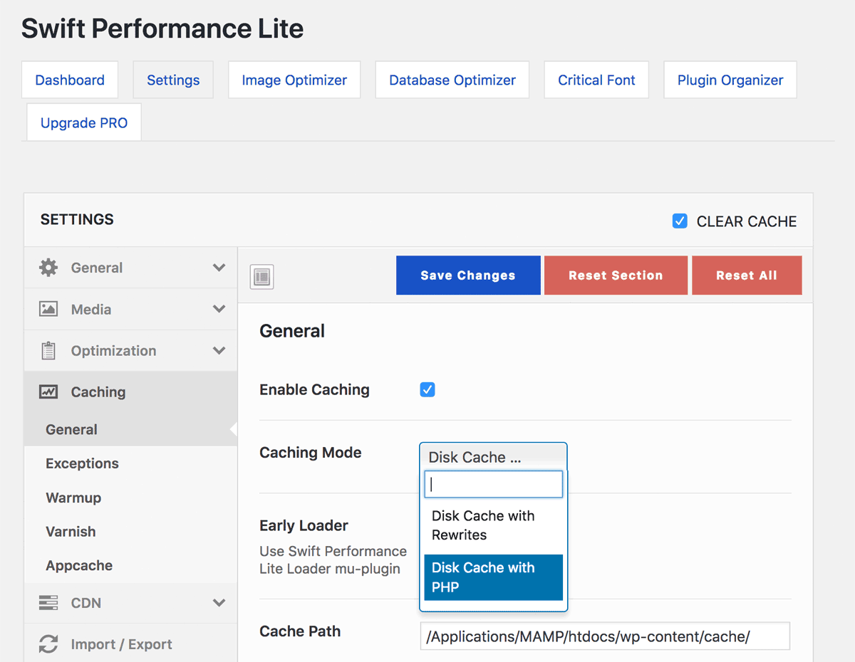 Swift Performance Lite - Caching Mode Swift Performance Lite - Caching Mode