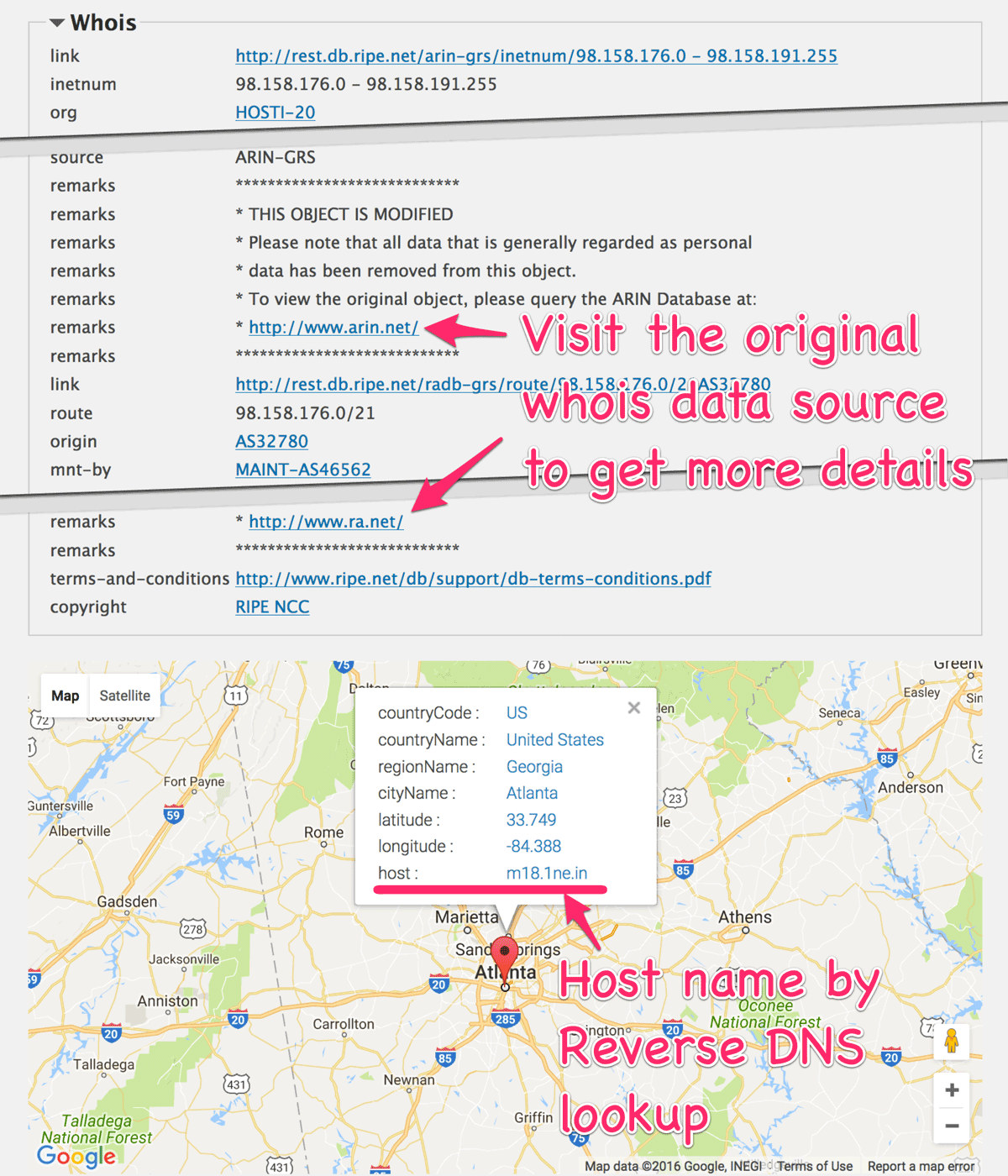 Whois results Whois results
