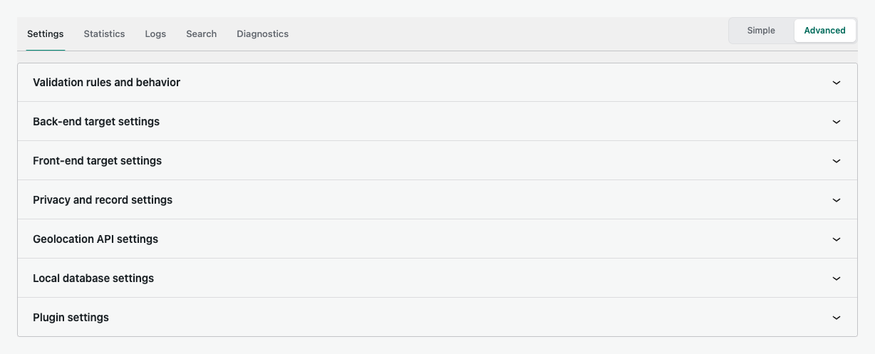 Advanced location matching and rule fields